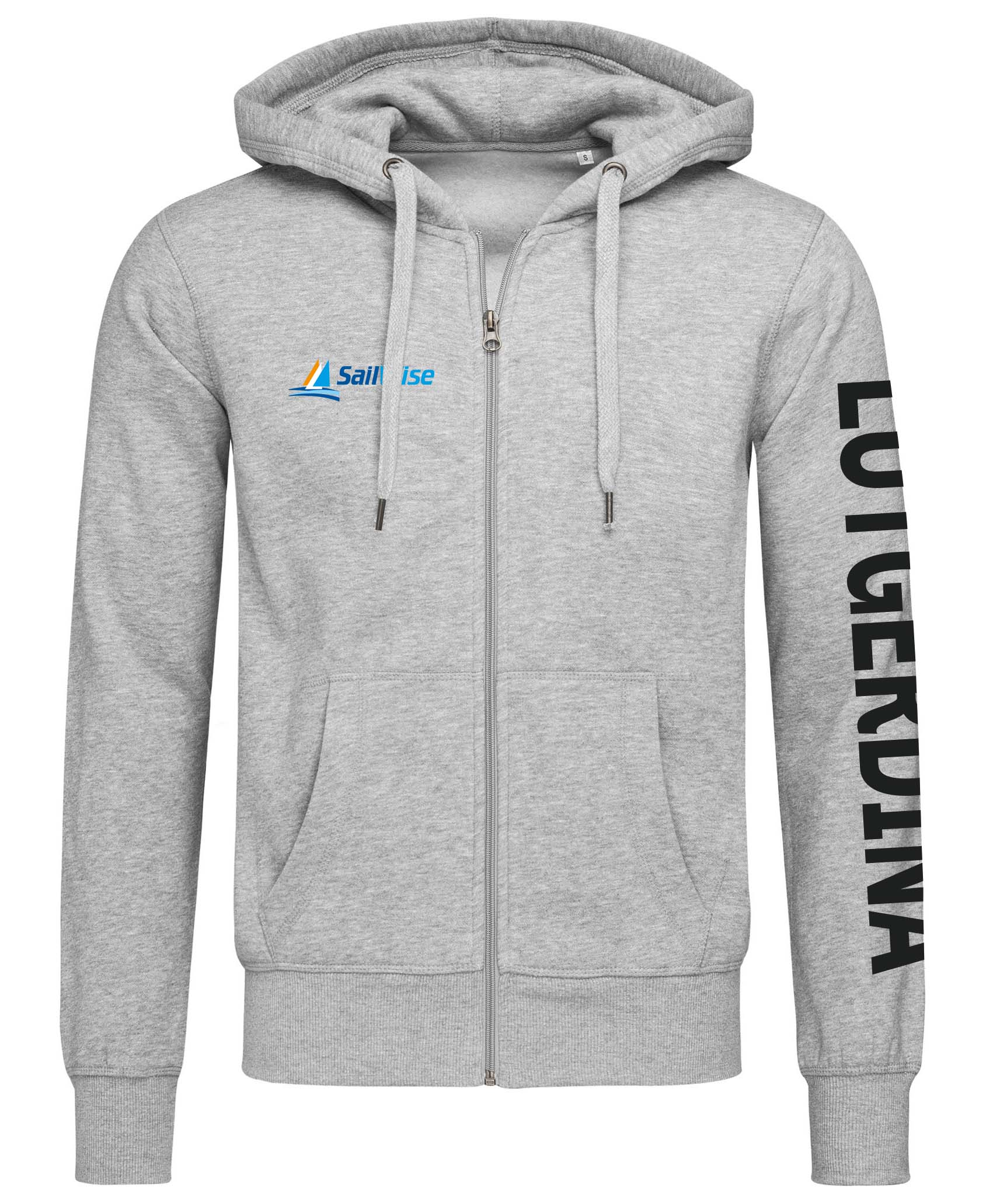 Hoodievest Lutgerdina - grey heather