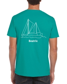 T-shirt Beatrix - Jade dome - achterzijde