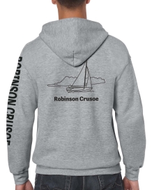 Hoodievest Robinson Crusoe - grey heather