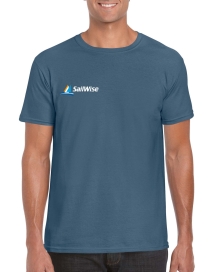 T-shirt Lutgerdina - Indigo blue - voorzijde